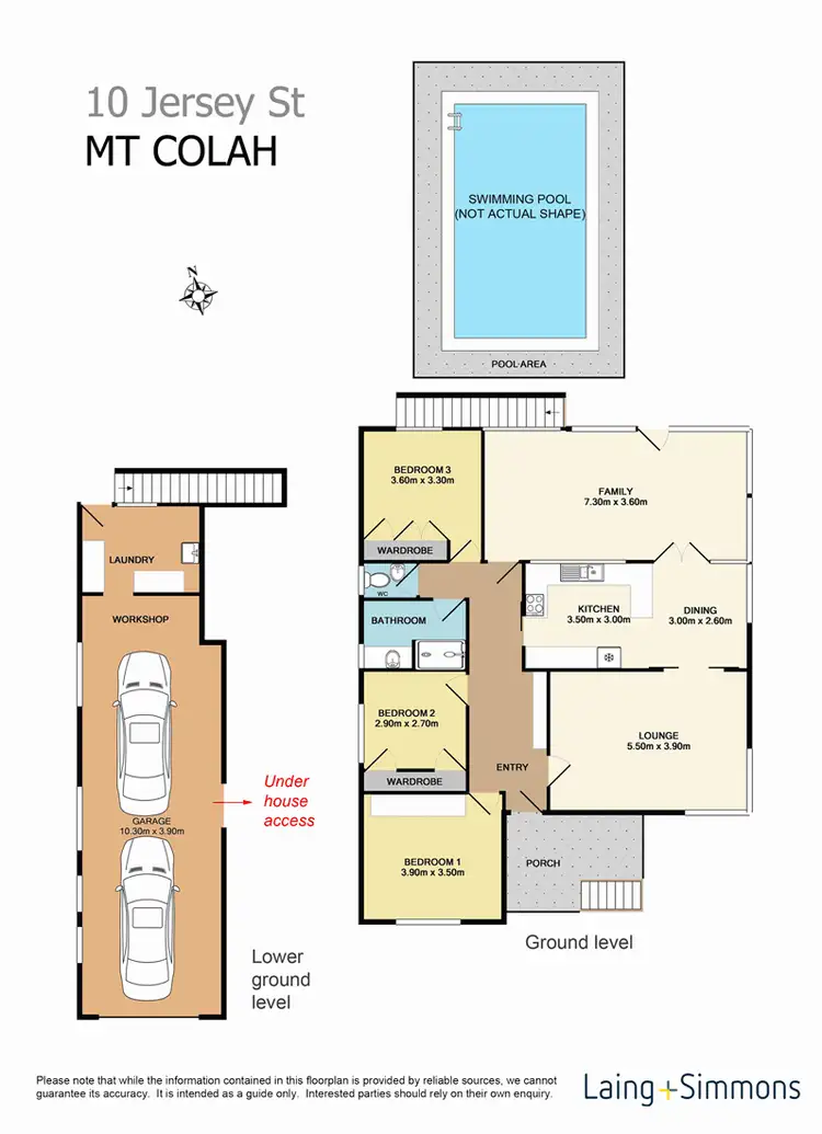 Floorplan of Homely house listing, 10 Jersey Street, Mount Colah NSW 2079