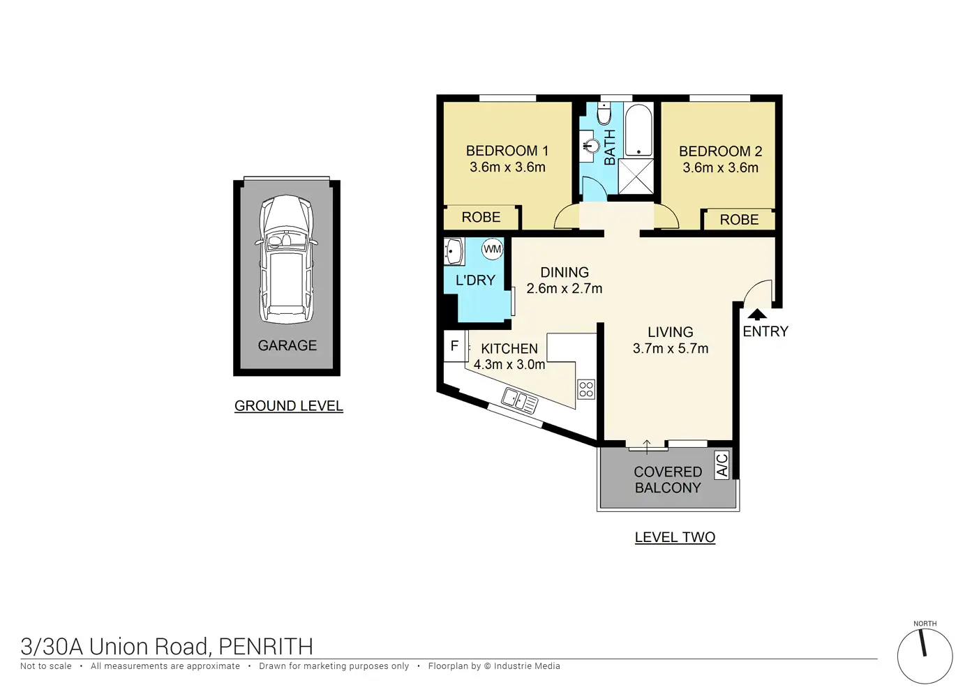 Floorplan of Homely unit listing, 3/30A Union Road, Penrith NSW 2750
