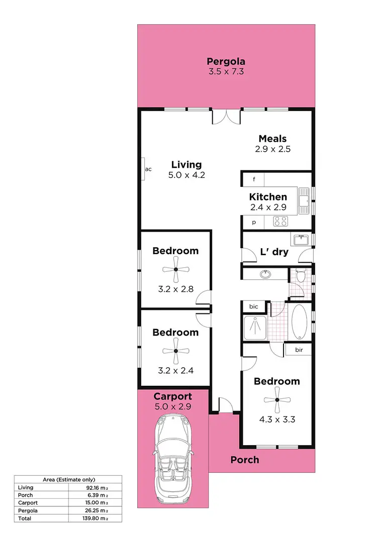 Floorplan of Homely house listing, 27 Alder Drive, Seaford SA 5169
