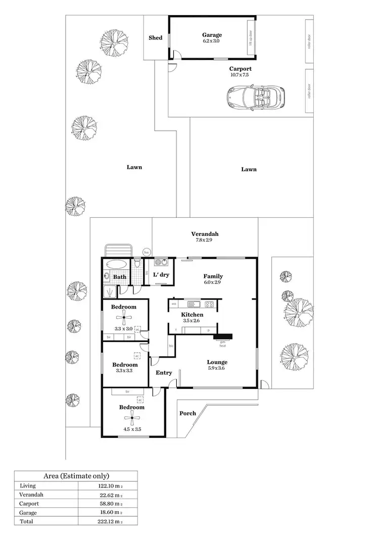 Floorplan of Homely house listing, 21 Sussex Street, Warradale SA 5046