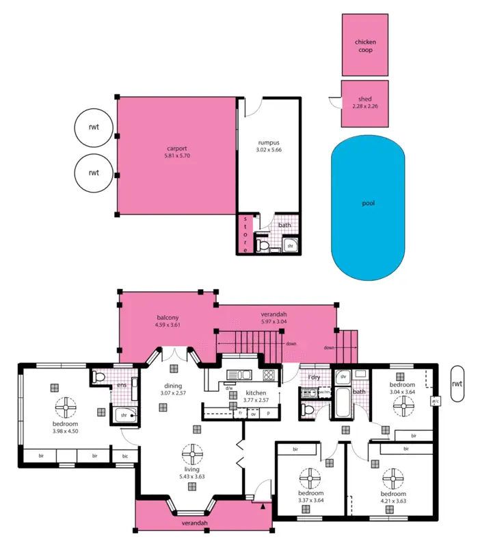 Floorplan of Homely house listing, 2 Grainger Street, Clapham SA 5062