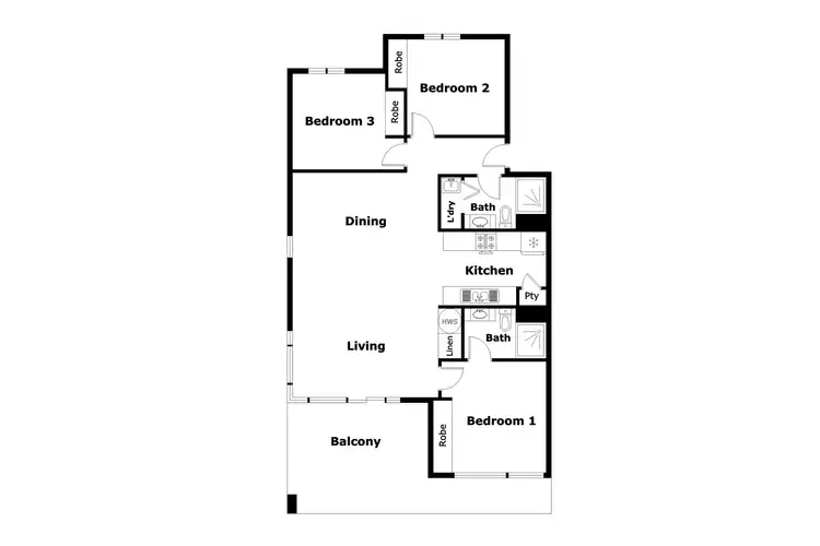 Floorplan of Homely unit listing, 10/1 Eardley Street, Bruce ACT 2617