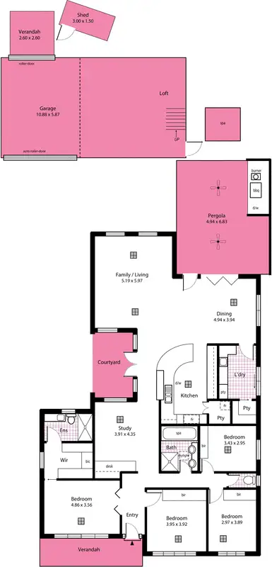 Floorplan of Homely house listing, 7 Lanark Ave, Paradise SA 5075