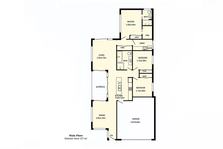 Floorplan of Homely house listing, 11 Philip Hodgins Street, Wright ACT 2611