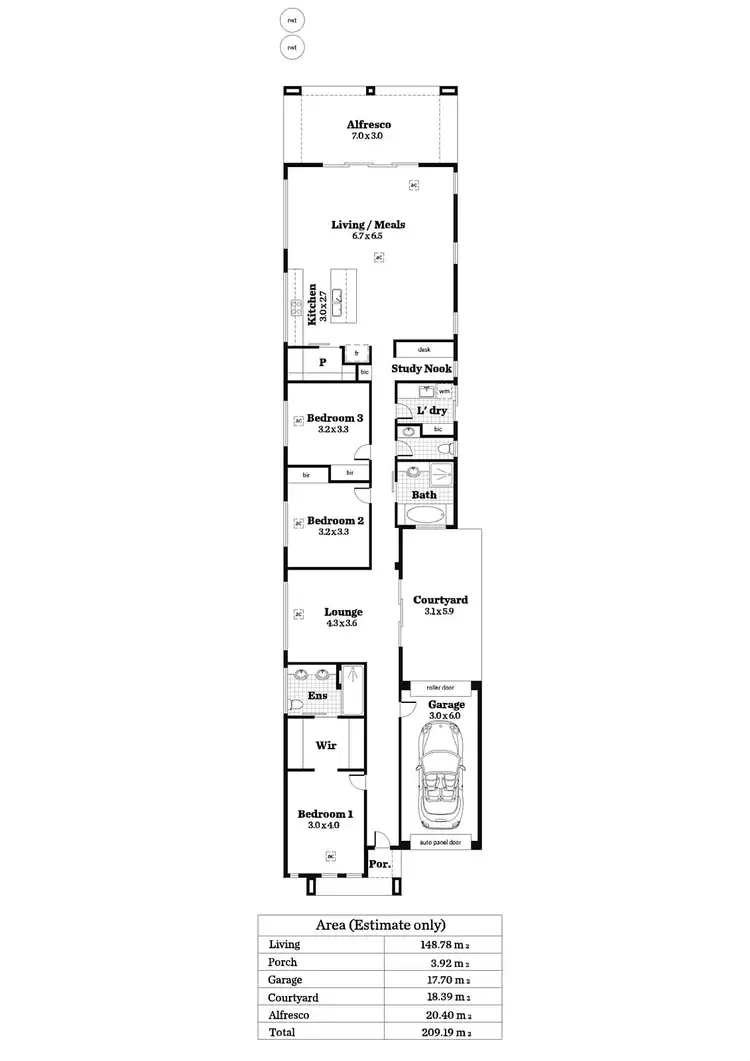 Floorplan of Homely house listing, 28A Gladys Street, Clarence Gardens SA 5039