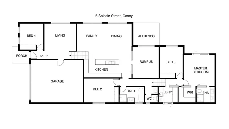Floorplan of Homely house listing, 6 Salcole Street, Casey ACT 2913