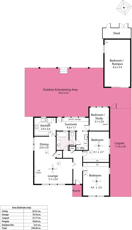 Floorplan of Homely house listing, 55 Jervois Avenue, Magill SA 5072