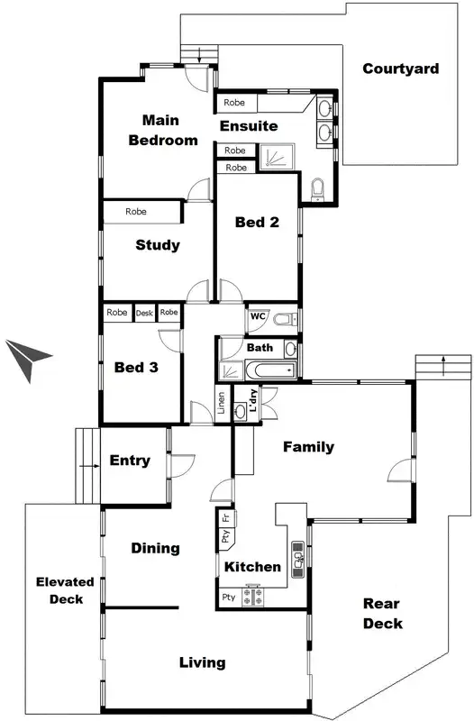 Floorplan of Homely house listing, 10 Derrick Street, Campbell ACT 2612
