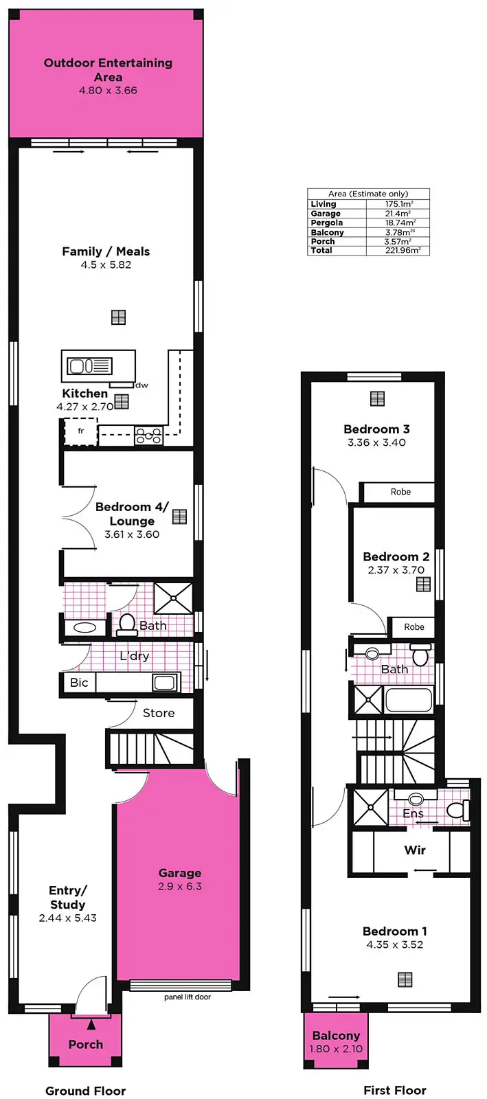 Floorplan of Homely house listing, 43b Kildonan Road, Warradale SA 5046