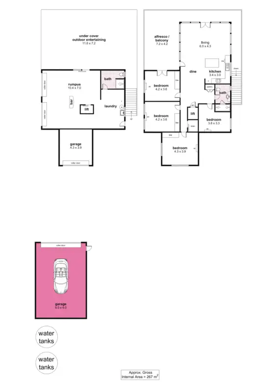 Floorplan of Homely rural property listing, 60 Morphett Flat Road, Morgan SA 5320