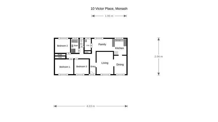 Floorplan of Homely house listing, 10 Victor Place, Monash ACT 2904