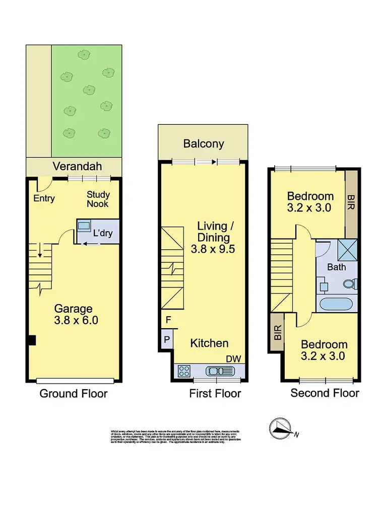 Floorplan of Homely townhouse listing, 39 Chanticleer Drive, Mernda VIC 3754