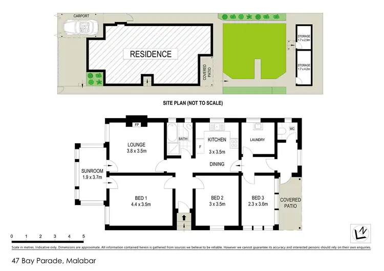 Floorplan of Homely house listing, 47 Bay Parade, Malabar NSW 2036
