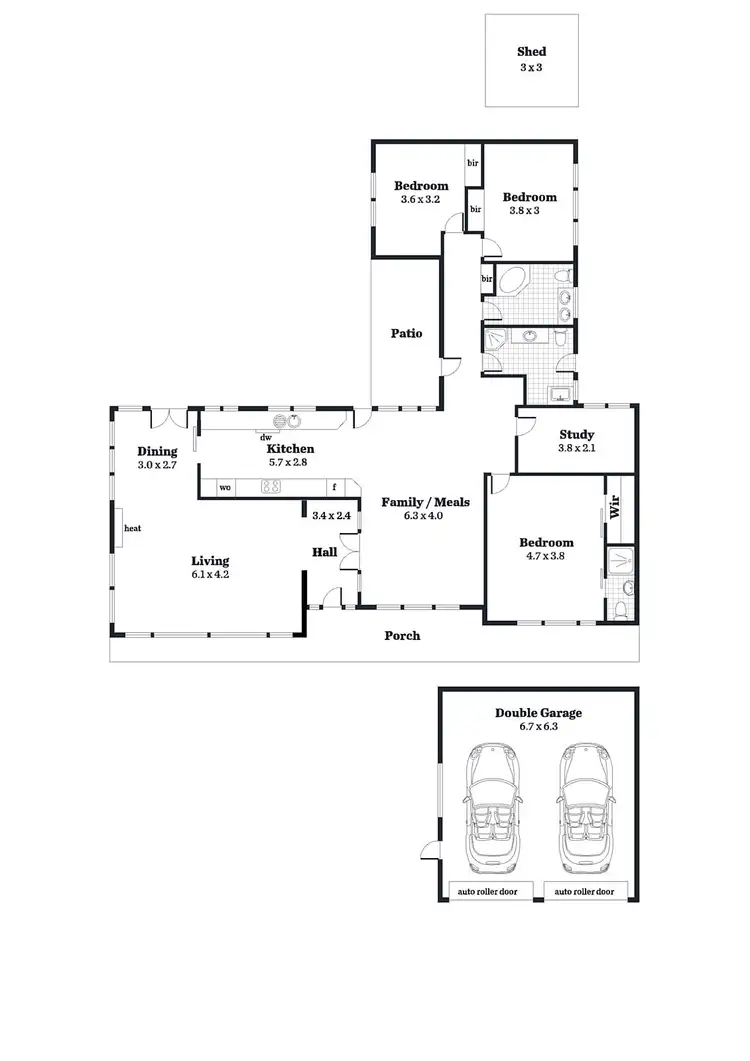 Floorplan of Homely house listing, 54 Highland Drive, Bellevue Heights SA 5050