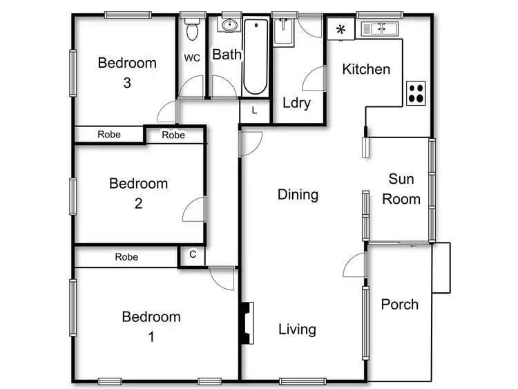 Floorplan of Homely house listing, 17 Hope Street, Dickson ACT 2602