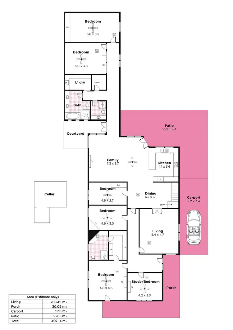 Floorplan of Homely house listing, 84 Kensington Road, Toorak Gardens SA 5065
