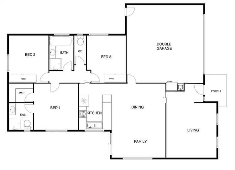 Floorplan of Homely house listing, 126 Hollows Circuit, Macgregor ACT 2615