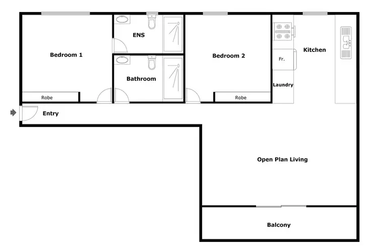 Floorplan of Homely apartment listing, 99/10 Ipima Street, Braddon ACT 2612