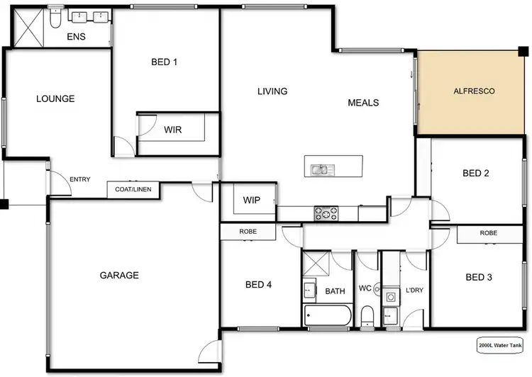 Floorplan of Homely house listing, 28 Hyslop Crescent, Casey ACT 2913