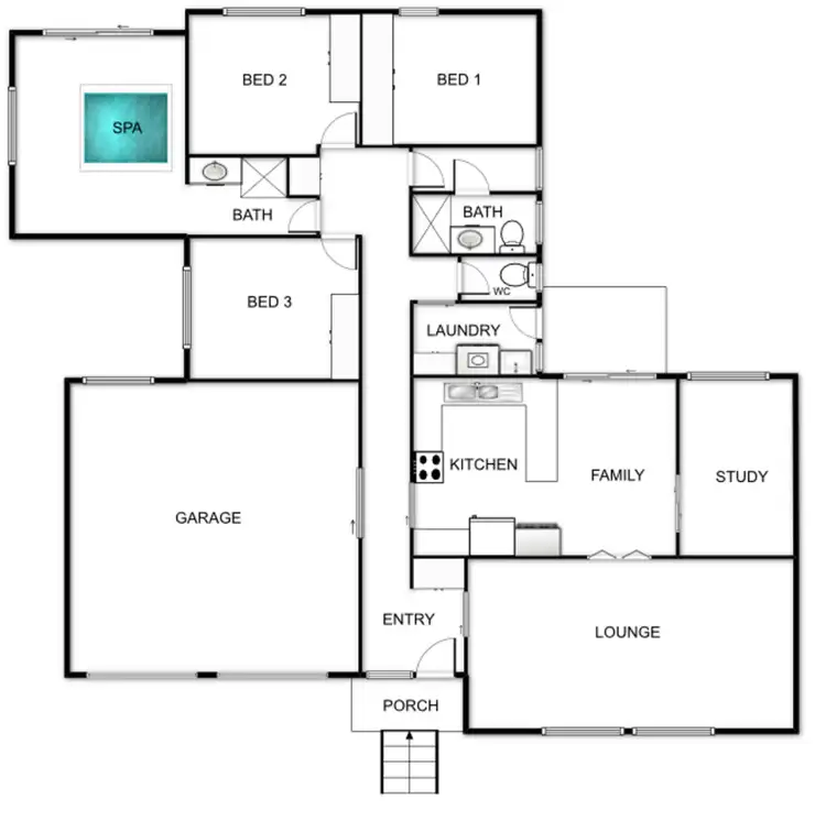 Floorplan of Homely house listing, 88 Dalley Crescent, Latham ACT 2615