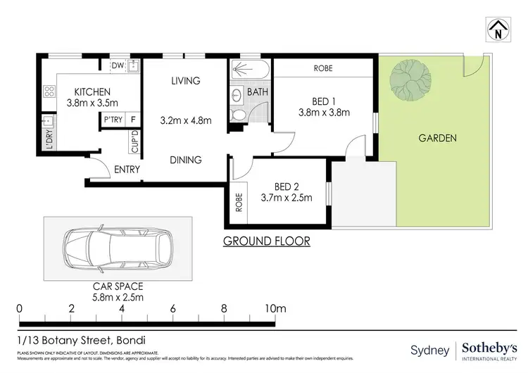 Floorplan of Homely apartment listing, 1/13 Botany Street, Bondi Junction NSW 2022