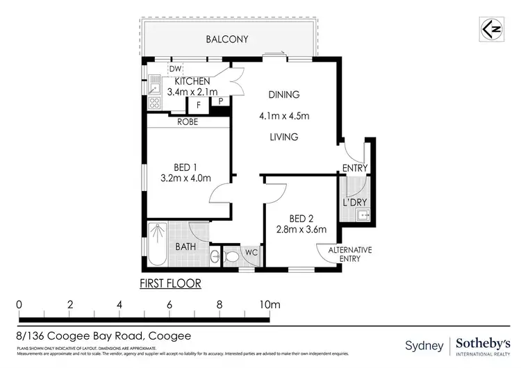 Floorplan of Homely apartment listing, 8/136 Coogee Bay Road, Coogee NSW 2034