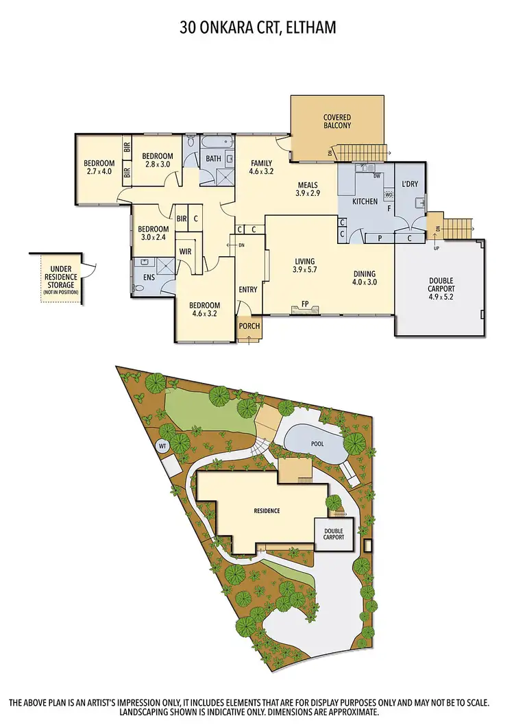 Floorplan of Homely house listing, 30 Onkara Court, Eltham VIC 3095