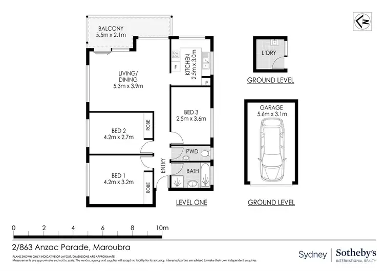Floorplan of Homely apartment listing, 2/863-865 Anzac Parade, Maroubra NSW 2035