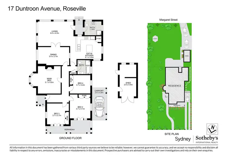 Floorplan of Homely house listing, 17 Duntroon Avenue, Roseville NSW 2069