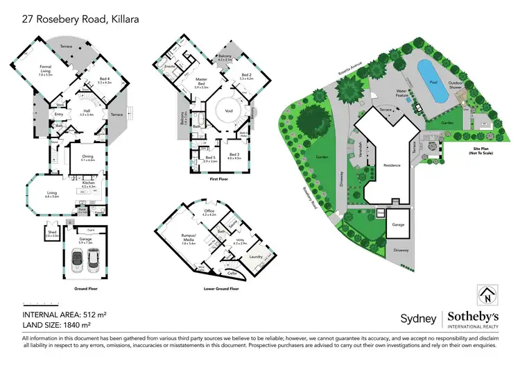 Floorplan of Homely house listing, 27 Rosebery Road, Killara NSW 2071