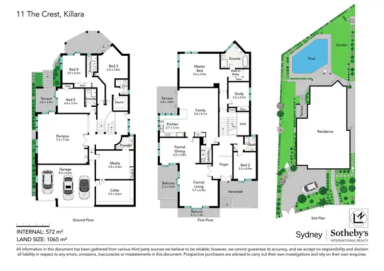 Floorplan of Homely house listing, 11 The Crest, Killara NSW 2071