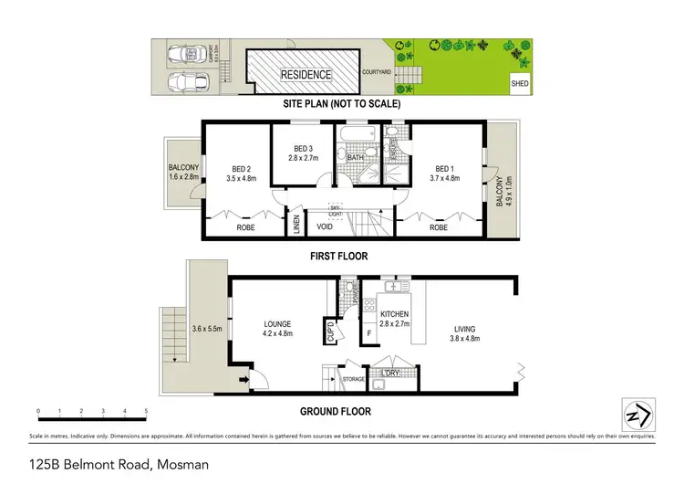 Floorplan of Homely house listing, 125B Belmont Road, Mosman NSW 2088