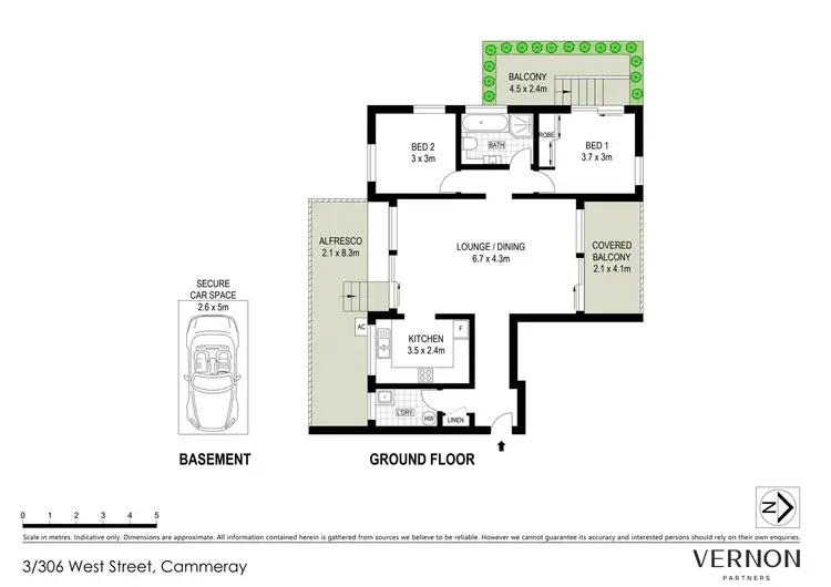 Floorplan of Homely apartment listing, 3/306 West Street, Cammeray NSW 2062