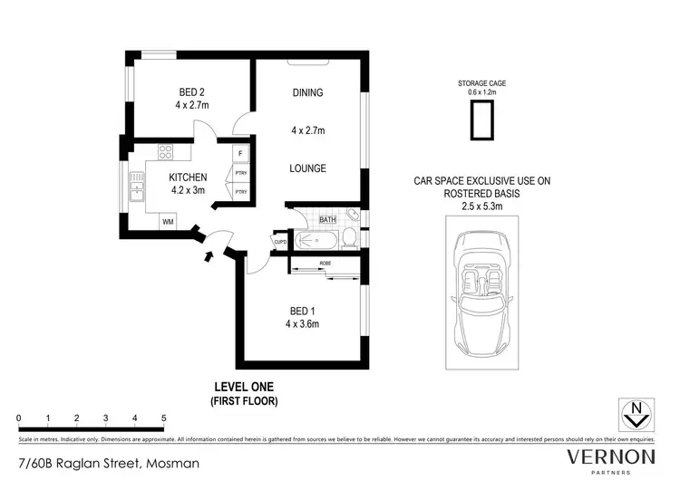 Floorplan of Homely apartment listing, 7/60B Raglan Street, Mosman NSW 2088