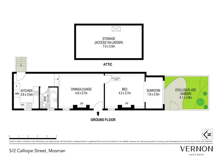 Floorplan of Homely apartment listing, 5/2 Calliope Street, Mosman NSW 2088