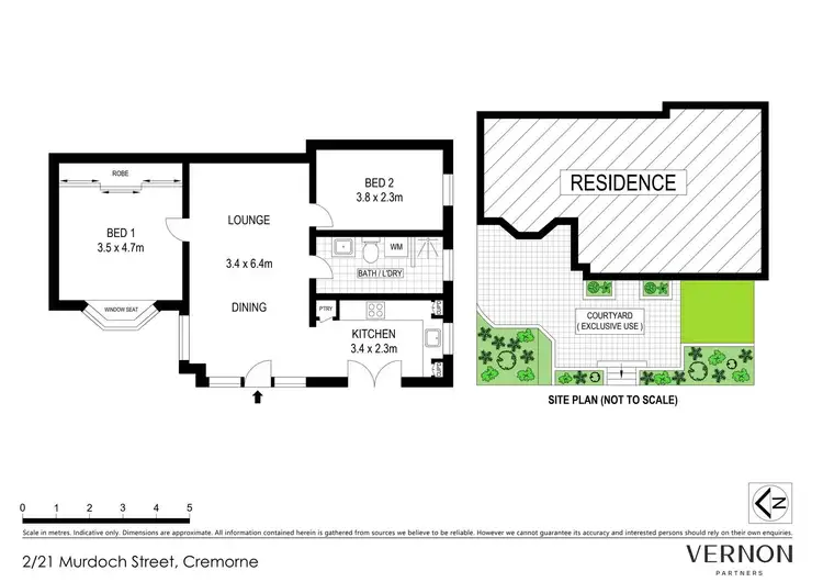 Floorplan of Homely apartment listing, 2/21 Murdoch Street, Cremorne NSW 2090