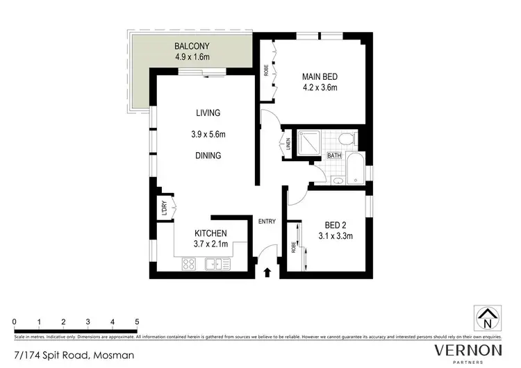 Floorplan of Homely apartment listing, 7/174 Spit Road, Mosman NSW 2088