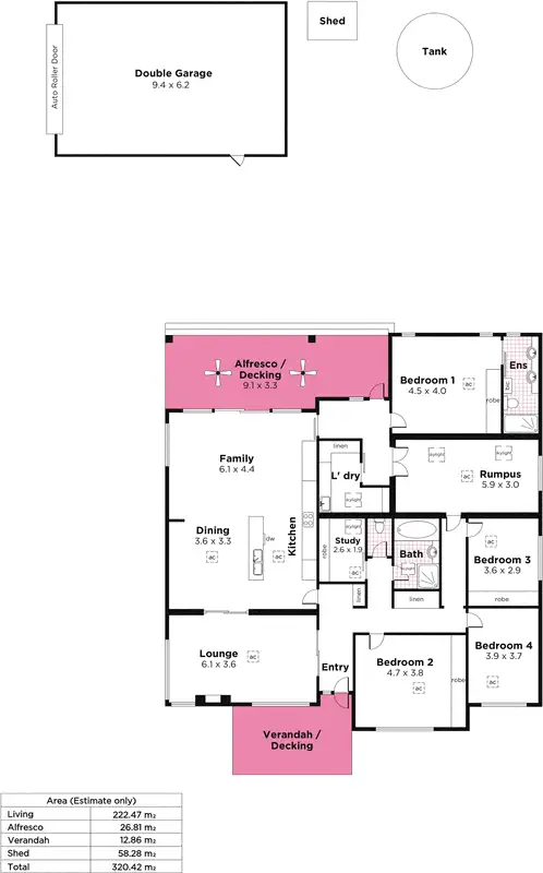 Floorplan of Homely house listing, 1 Willow End, Hahndorf SA 5245