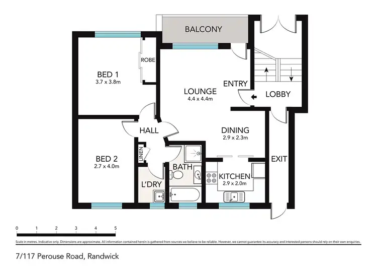 Floorplan of Homely apartment listing, 7/117 Perouse Road, Randwick NSW 2031