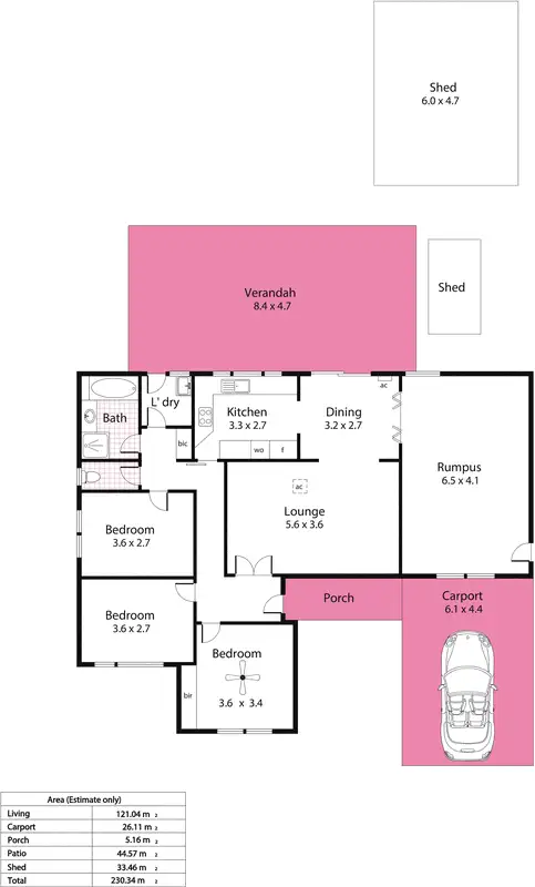 Floorplan of Homely house listing, 23 Kingsford Smith Street, Modbury Heights SA 5092
