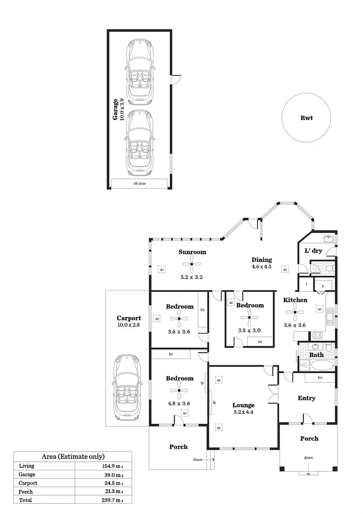 Floorplan of Homely house listing, 388 Glynburn Road, Kensington Gardens SA 5068