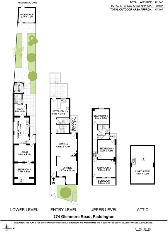 Floorplan of Homely house listing, 274 Glenmore Road, Paddington NSW 2021