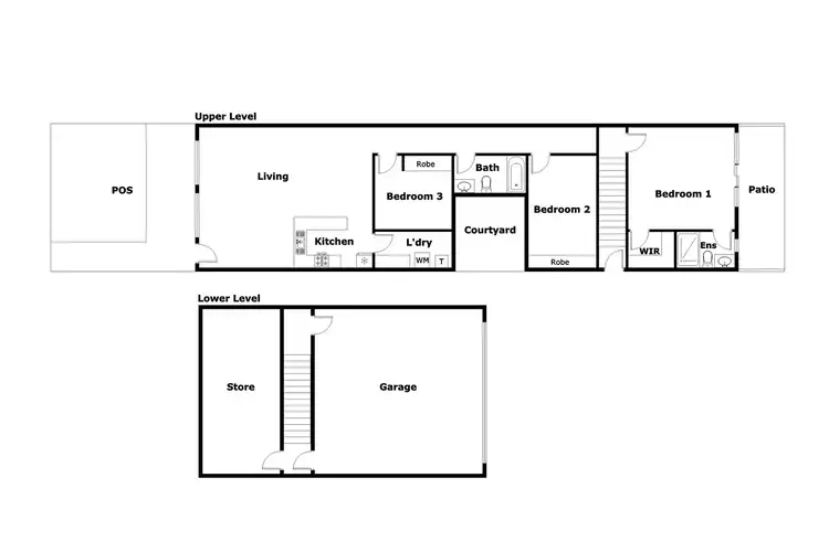 Floorplan of Homely townhouse listing, 12/3 Fernando Street, Bonner ACT 2914