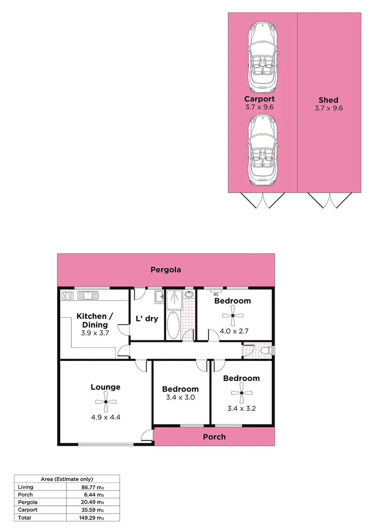 Floorplan of Homely house listing, 5 Buttery Avenue, Rostrevor SA 5073