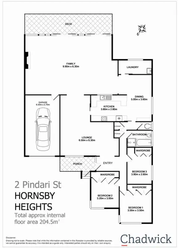 Floorplan of Homely house listing, 2 Pindari Street, Hornsby Heights NSW 2077