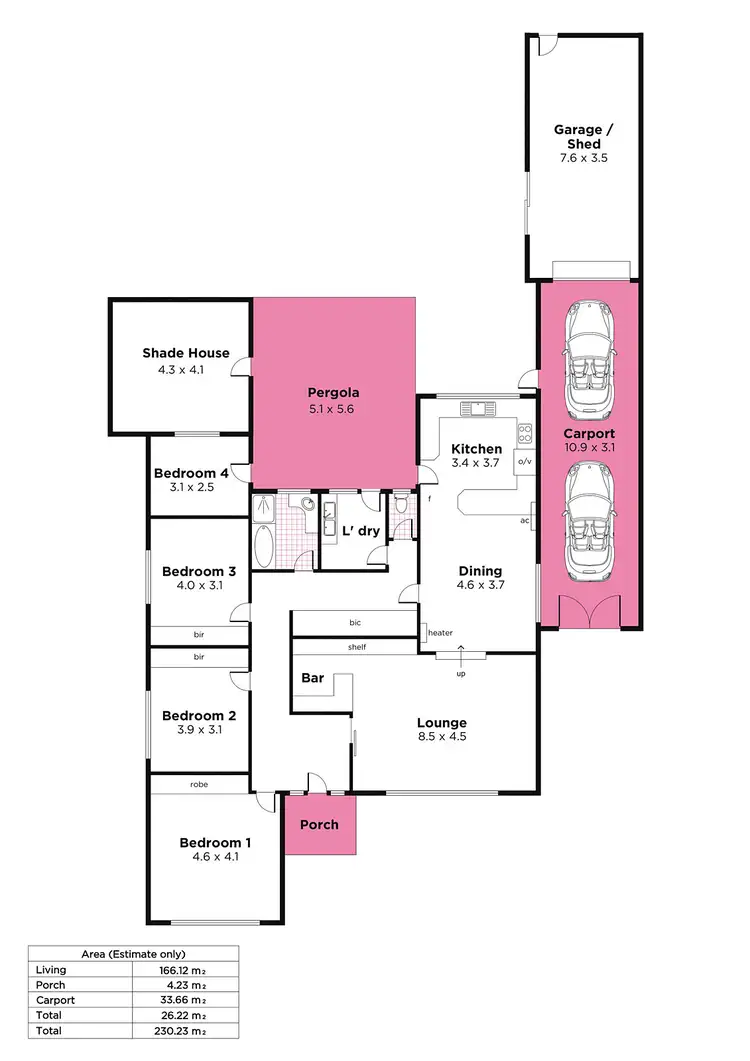 Floorplan of Homely house listing, 50 Thomson Avenue, Rostrevor SA 5073