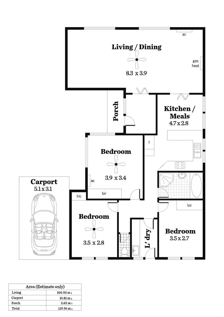 Floorplan of Homely house listing, 5 John Street, Seacliff Park SA 5049