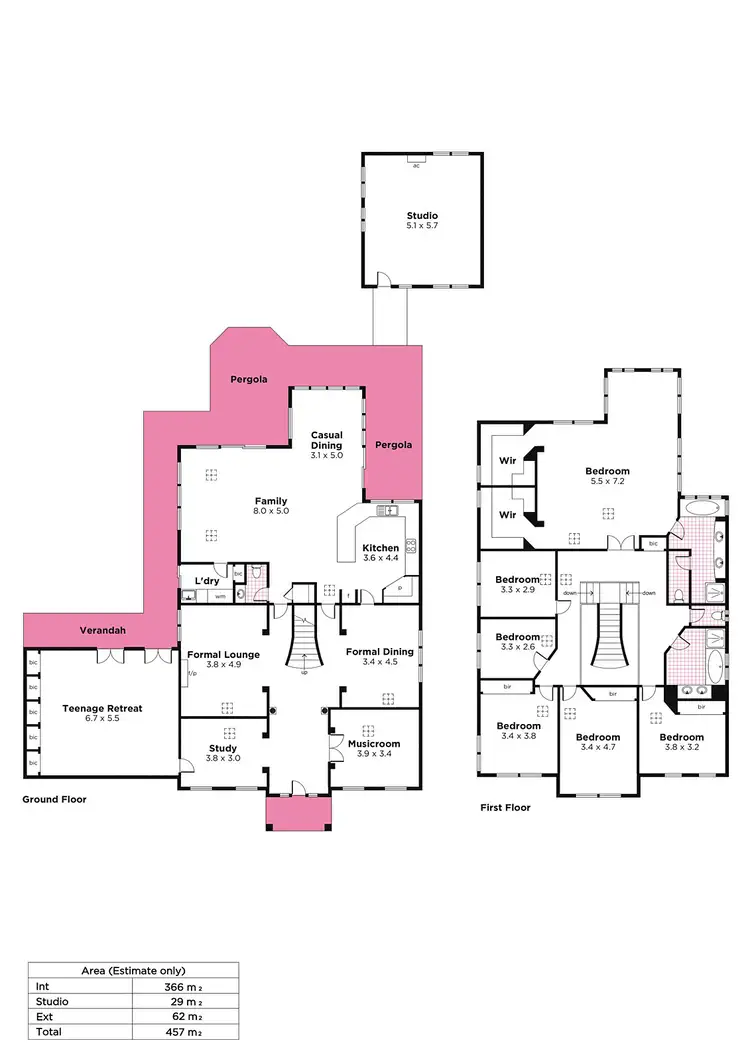 Floorplan of Homely house listing, 1 Ashley Avenue, Glen Osmond SA 5064