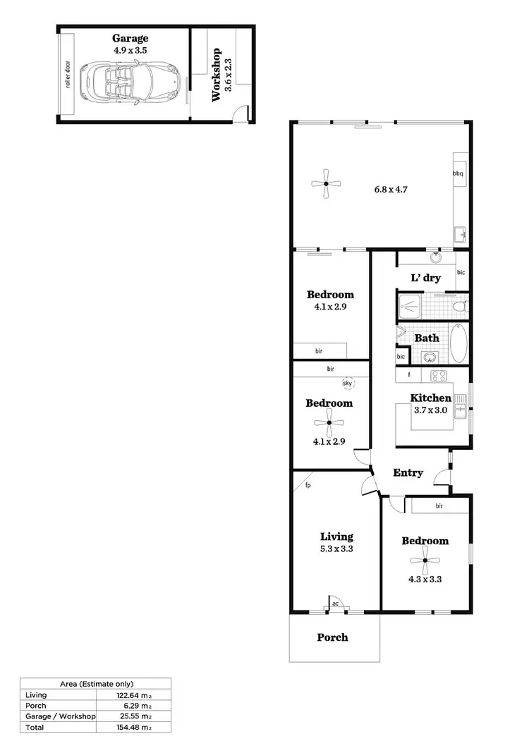 Floorplan of Homely house listing, 1/10 Wyatt Street, Glenelg East SA 5045