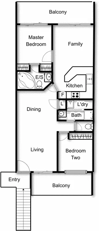 Floorplan of Homely apartment listing, 45/44 Jerrabomberra Avenue, Narrabundah ACT 2604